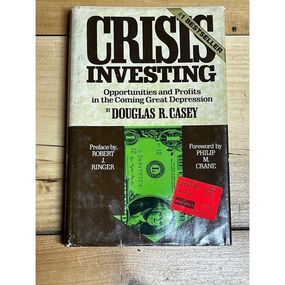 Vintage Crisis Investing Book. Douglas R. Casey. Hard cover w/ dust jacket. - Picture 2 of 6